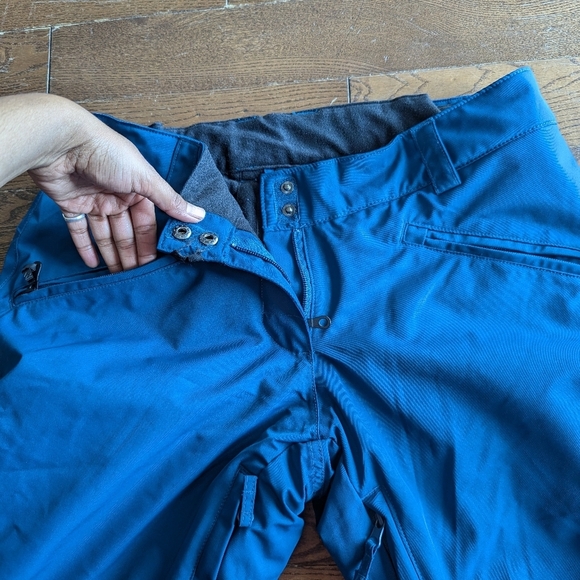 RIPZONE thermal fleece insulated ski/snowboarding/snow pants blue women's size M - Picture 6 of 13